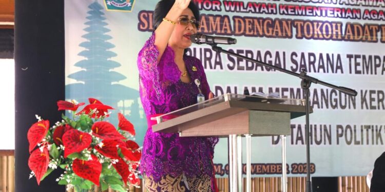 Bersama Tokoh Agama Dan Tokoh Adat Kakanwil Mengajak Untuk Menjaga Keharmonisan Umat Beragama Di Tahun Politik